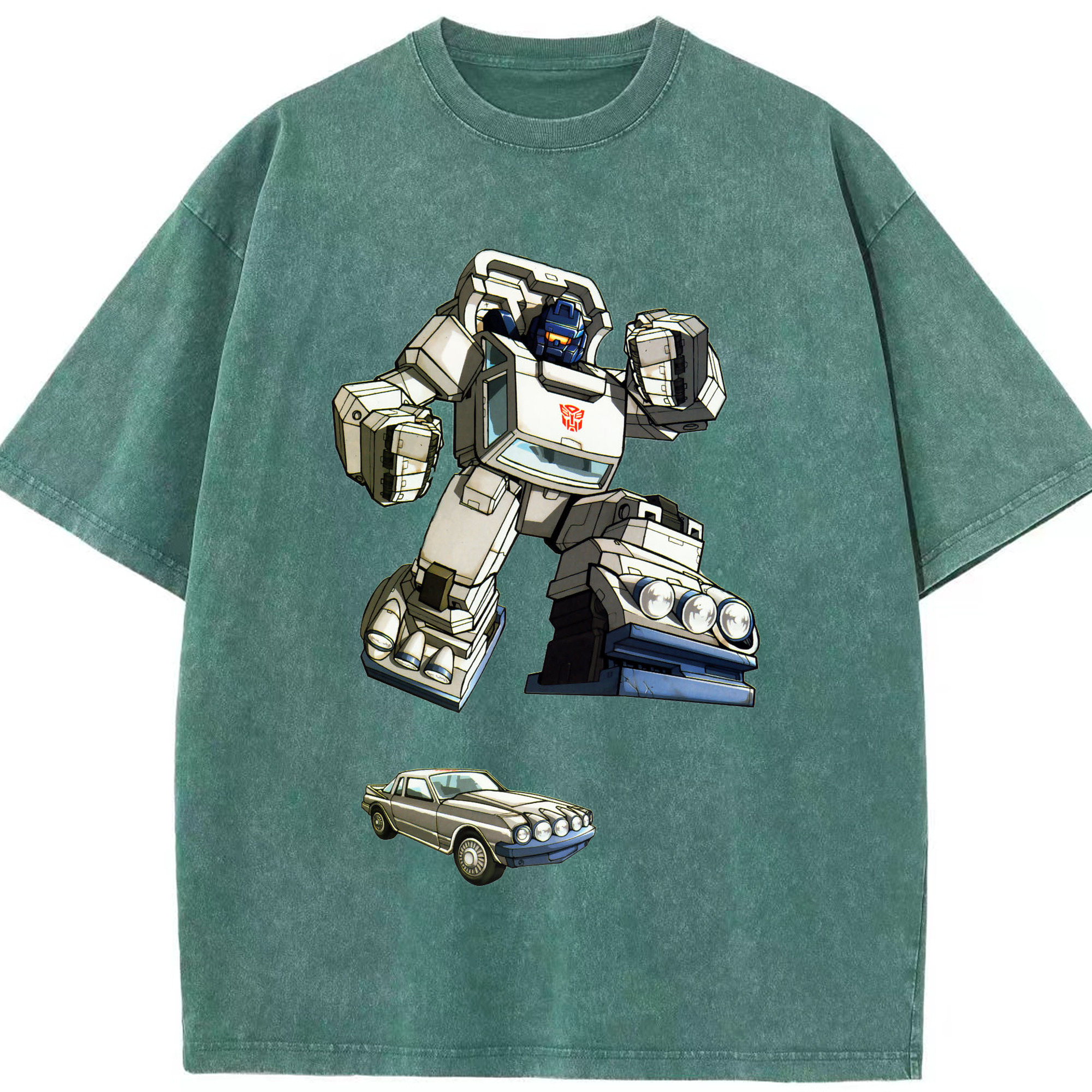 （画像用）  綿100% ヴィンテージ風 半袖Tシャツ（フロントプリント）